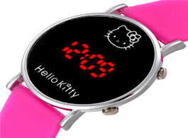 Foto van Horloge hello kitty women kids watch girls silicone led electronic sports gifts for children s carto