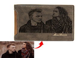 Foto van Tassen personalized custom engraved image wallet leisure pu leather picture purse customized letteri