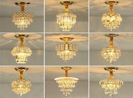 Foto van Lampen verlichting modern crystal pendant lights golden luxury led hanging lamps for bedroom restaur