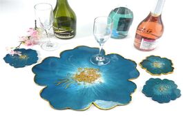 Foto van Sieraden cherry blossoms flower silicone mold for diy coaster compote tray epoxy crystal resin art c