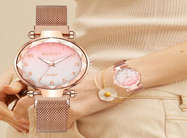 Foto van Horloge hot sale women magnet buckle gradient color watches luxury ladies fashion female wristwatche