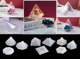 Foto van: Huis inrichting 3 types hollow polygon resin storage box mold case tools pyramid ornament