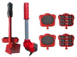 Foto van Gereedschap 5pcs furniture transport roller set removal lifting moving tool heavy object mover house