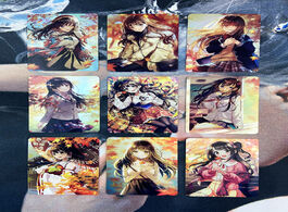 Foto van Speelgoed 9pcs set acg girl series autumn maple sexy girls hobby collectibles game anime collection 