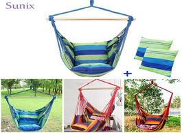 Foto van Meubels hammocks chair swing seat travel camping garden indoor outdoor hammock adults kids portable 