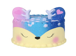 Foto van Speelgoed jumbo kawaii squishy galaxy deer cake bread squishies squeeze squishi squish toy slow risi