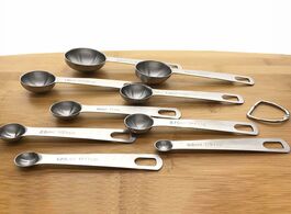 Foto van Huis inrichting 9 pcs measuring spoons baking tools stainless steel scale seasoning spoon set
