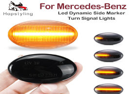 Foto van Auto motor accessoires 2pcs dynamic led turn signal lights side marker car accessories for smart 450