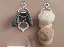 Foto van Huis inrichting 1pc multifunctional hat storage rack scarf bag hanger wall hanging hook finishing