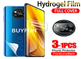 Foto van Telefoon accessoires for xiaomi poco x3 hydrogel film nfc screen protector on xaomi little pock came