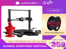 Foto van Computer anycubic chiron new 3d printer kit plus size large ultrabase extruder screen dual z axisolo