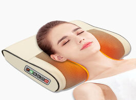 Foto van Schoonheid gezondheid infrared heating electric massage pillow neck shoulder back head body musle mu