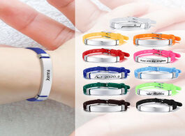 Foto van Sieraden safty silicone baby id bracelet custom name girls boy children rubber brands personalized w