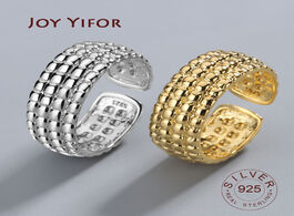 Foto van Sieraden water drop 925 sterling silver rings for women irregular open gold ring vintage bague femme