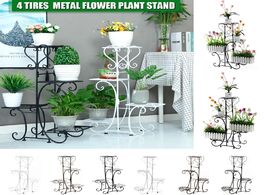Foto van Meubels 4 tier metal plant stand flower pot holder display home decor garden indoor outdoor balcony 