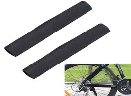 Foto van Sport en spel 2pcs black bicycle chain protector cycling frame stay posted mtb bike care guard cover