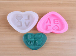Foto van Huis inrichting love handmade soap silicone mold diy letter heart shaped sugar cake decorative candl