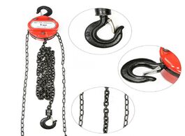 Foto van Gereedschap 1t chain puller block pulley fall hoist hand tools 3meter lifting w hook accessories dom
