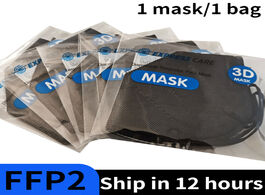 Foto van Beveiliging en bescherming ffp2mask black kn95 mascarillas face masks mascherina ffpp2 adult masques