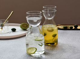 Foto van Huis inrichting nordic style new transparent glass pot cup creative flower tea one drink simple juic