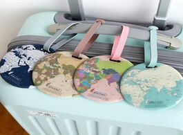 Foto van Tassen 4 colors world map luggage travel accessories tag pu suitcase id addres holder baggage boardi