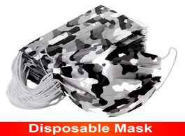 Foto van Beveiliging en bescherming 10pcs 50pcs 100pcs camouflage 3 layer disposable mask non woven mascarill