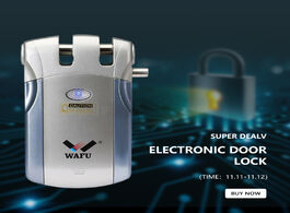 Foto van Beveiliging en bescherming wafu wf 019electric door lock wireless control with remote open close sma