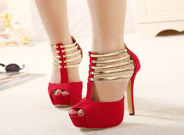 Foto van Schoenen high heels sandals women shoes fashion pumps beautiful stiletto slippers female 658