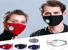 Foto van Beveiliging en bescherming cotton face mask anti dust pm2.5 activated carbon filter respirator mouth