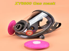 Foto van Beveiliging en bescherming zy6800 respirator protective mask super clear mirror comfortable silicone
