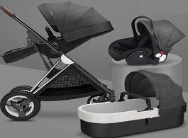 Foto van Baby peuter benodigdheden luxury strollers 3 in1 high landscape kinderwagen pushchair travel pram ca
