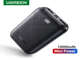 Foto van Telefoon accessoires ugreen power bank 10000mah portable charger external mobile battery fast phone 