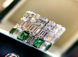 Foto van Sieraden 2020 female luxury 925 sterling silver wedding eternity ring trendy stackable engagement pr