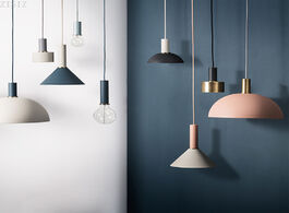 Foto van Lampen verlichting zisiz e27 nordic simple bar hanging lamp colored pendant light restaurant bedroom
