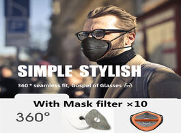 Foto van Beveiliging en bescherming kanshouzhe masque reusable dust mask face mouth cap with 10pcs filters an