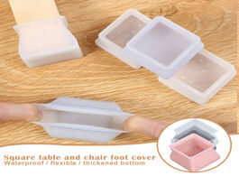 Foto van Meubels silicone furniture leg protection cover table feet pad floor protector square for home non s