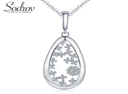 Foto van Sieraden sodrov trendy elegant natural aaa zircon 925 sterling silver pendant necklace fine jewelry 