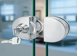 Foto van Bevestigingsmaterialen 10 12mm glass door lock stainless steel double bolts swing push sliding acces