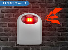 Foto van Beveiliging en bescherming g90b plus wireless outdoor siren flashing red light strobe for home secur