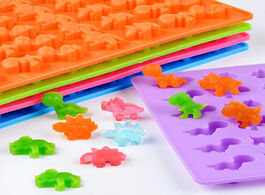 Foto van Huis inrichting new cute little dinosaur silicone molds chocolate mould ice tray soft candy with dro