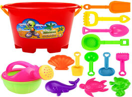 Foto van Speelgoed 14pcs summer silicone soft baby beach toys kids bath play sandbox set party cart bucket sa