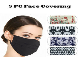 Foto van Beveiliging en bescherming 5 pack reusable 3 layer fashion masks skin friendly mouth cover fabric co
