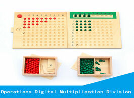 Foto van Speelgoed children s wooden montessori teaching multiplication division board school educational sup