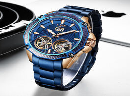 Foto van Horloge lige 2020 fashion mens mechanical wristwatches top brand luxury double tourbillon automatic 