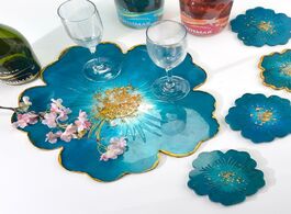 Foto van Sieraden diy cherry blossoms flower resin mold handmade coaster compote tray uv epoxy silicone for h