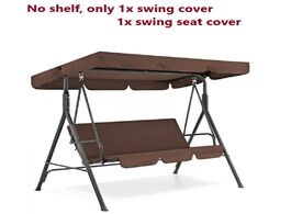 Foto van Meubels 3 seat swing canopies cushion cover set patio chair hammock replacement waterproof garden ou