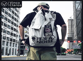 Foto van Tassen trend brand backpack men fashionable drawstring design s travel street style big bag multifun