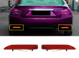 Foto van Auto motor accessoires car rear bumper light guide strip with driving brake dual function lamp tail 