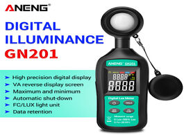Foto van Gereedschap aneng gn201 luxmeter digital light meter 200k lux photometer uv radiometer handheld illu