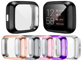 Foto van Horloge screen protector soft cover for fitbit versa 3 2 1 sense watch case lightweight tpu bumper s